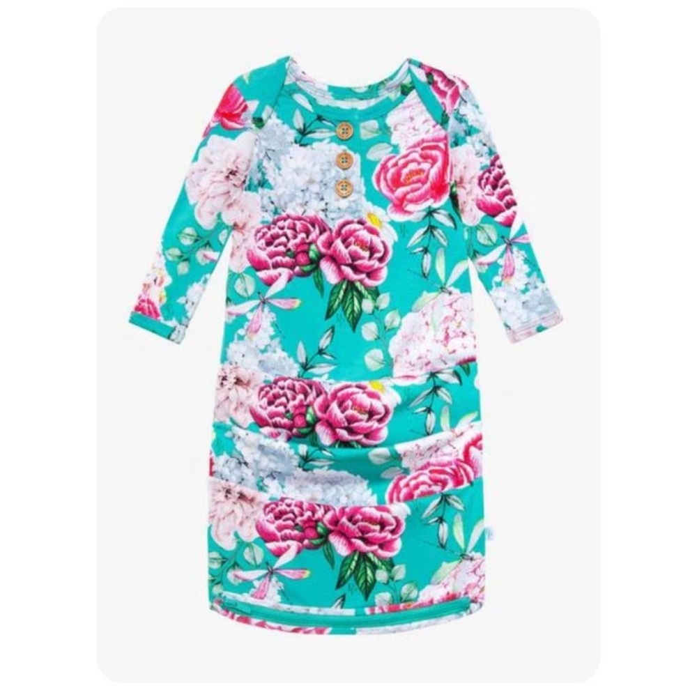 NWT Posh Peanut 0-3 month Eloise Floral Gown